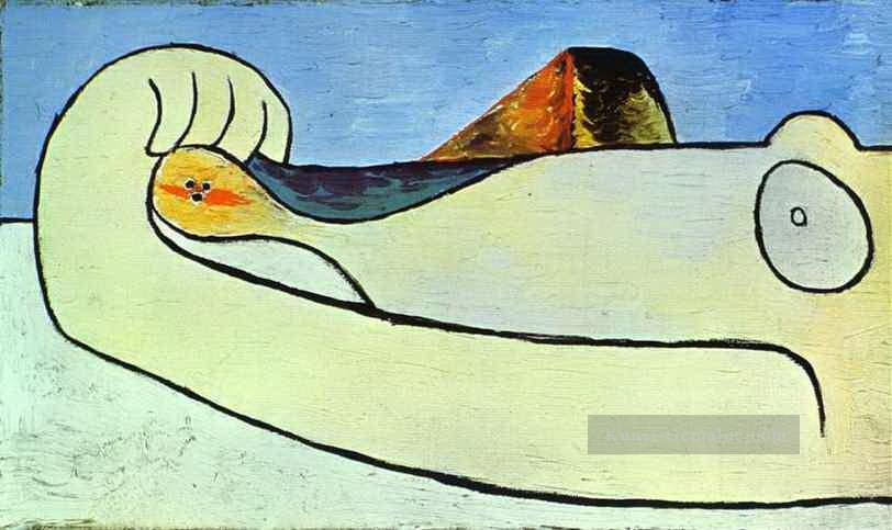 Akt auf einem Strand 2 1929 kubistisch Ölgemälde
